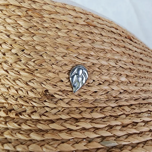 Helen Kaminski Mai Australian Raffia Visor with Tie Back Womens Packable Sun Hat - Picture 7 of 7